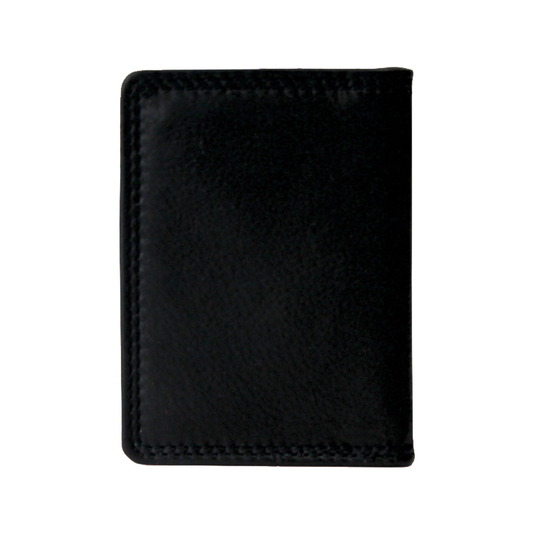 Rugged Earth Black Leather Card Holder Wallet 880017