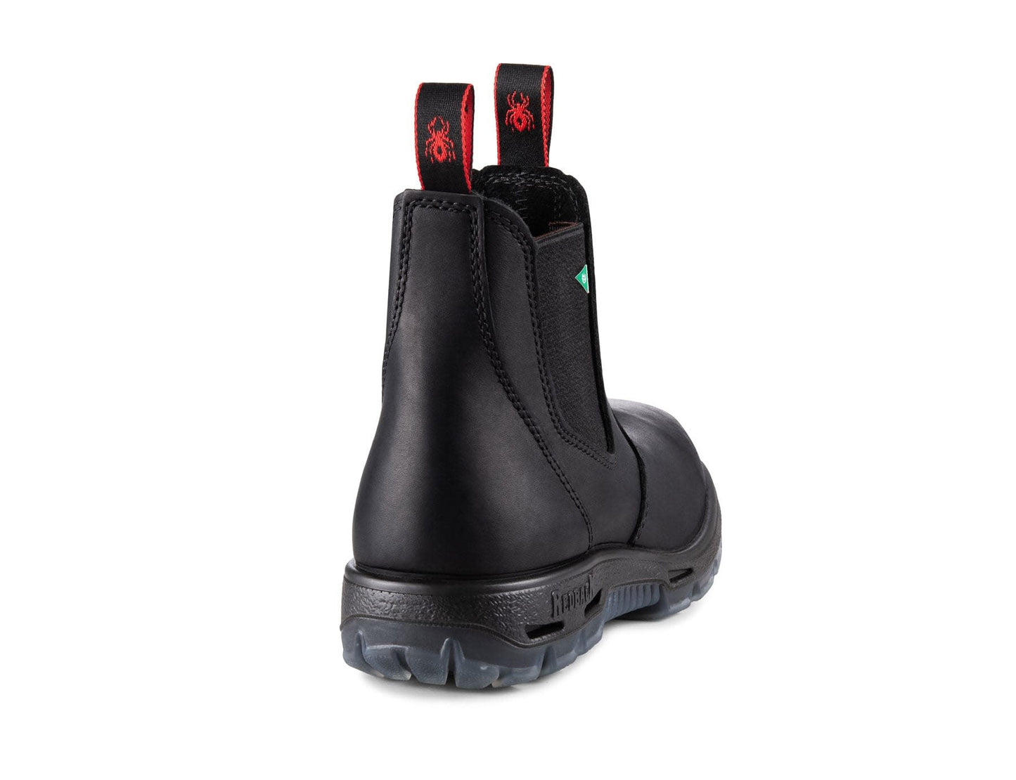 redback Bobcat boots in black, back view